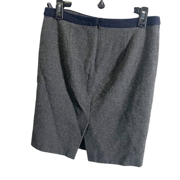 J.Crew Pencil Skirt Womens Size 4 Gray Wool Blend Mid-Length - Picture 2 of 4